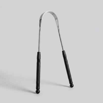 Stainless steel tongue cleaner