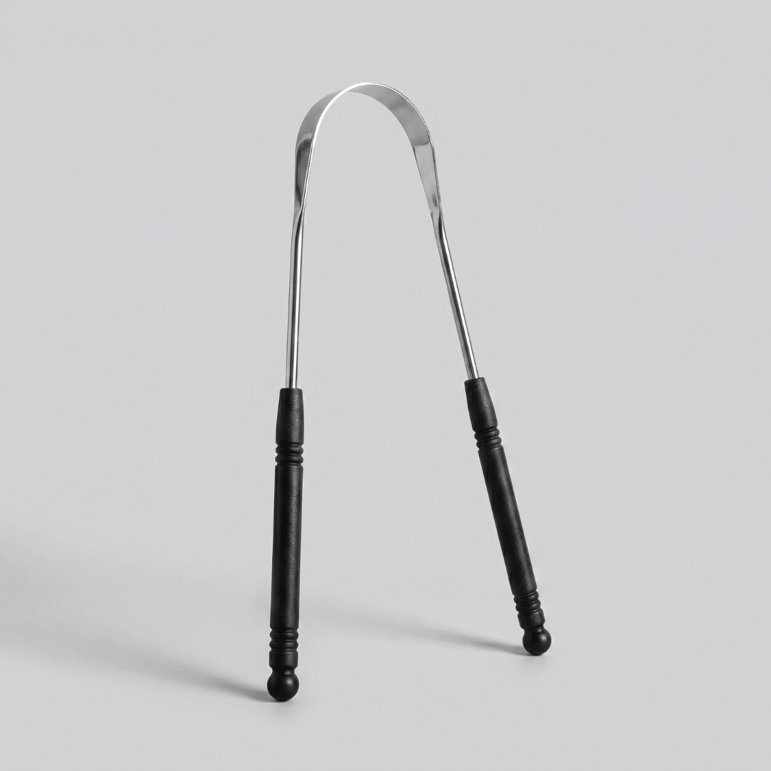 Stainless steel tongue cleaner