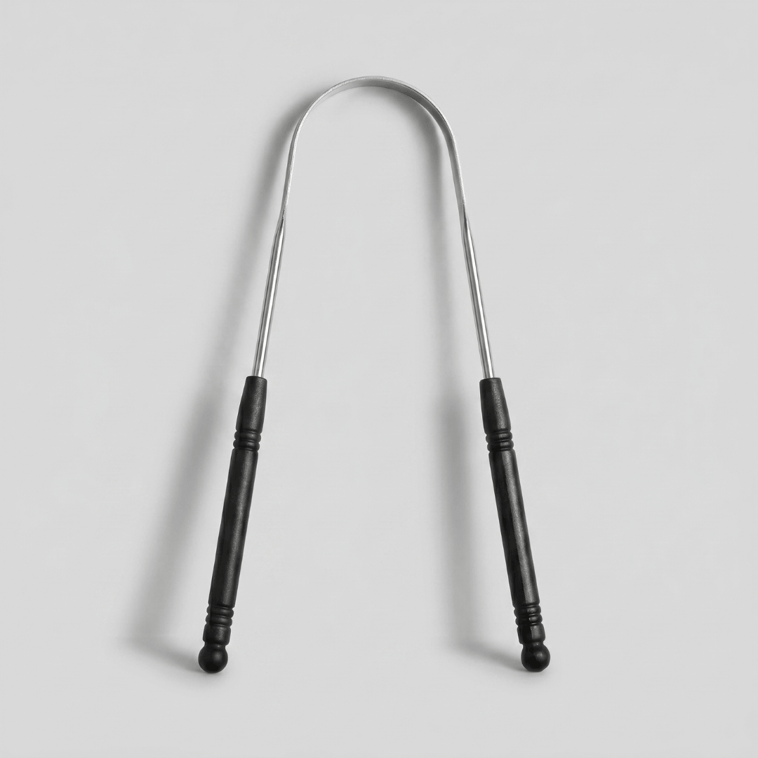 Stainless steel tongue cleaner