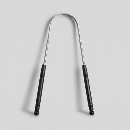 Stainless steel tongue cleaner