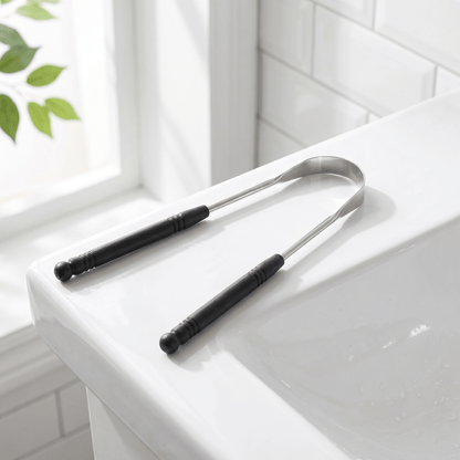 Stainless steel tongue cleaner
